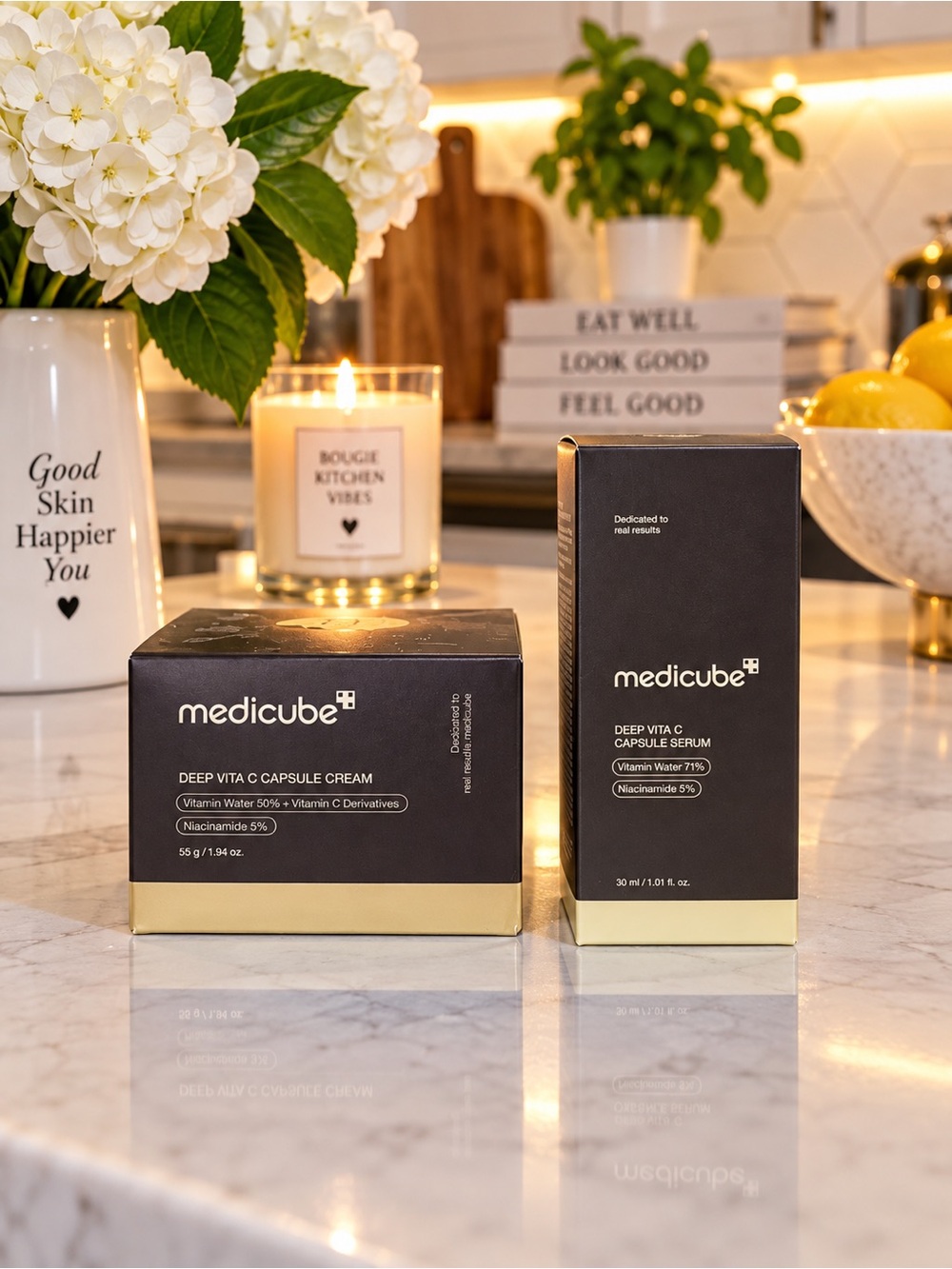 MEDICUBE Deep Vita C Capsule Serum + Cream Duo Vitamin C K Beauty NEW
